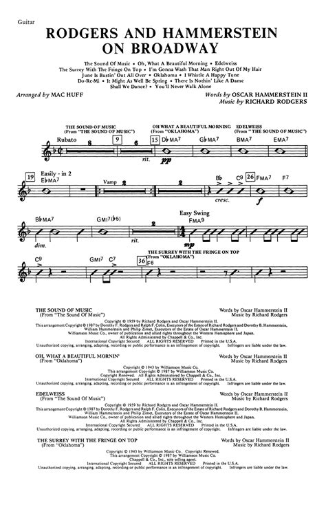 Rodgers And Hammerstein On Broadway (Medley) (arr. Mac Huff)